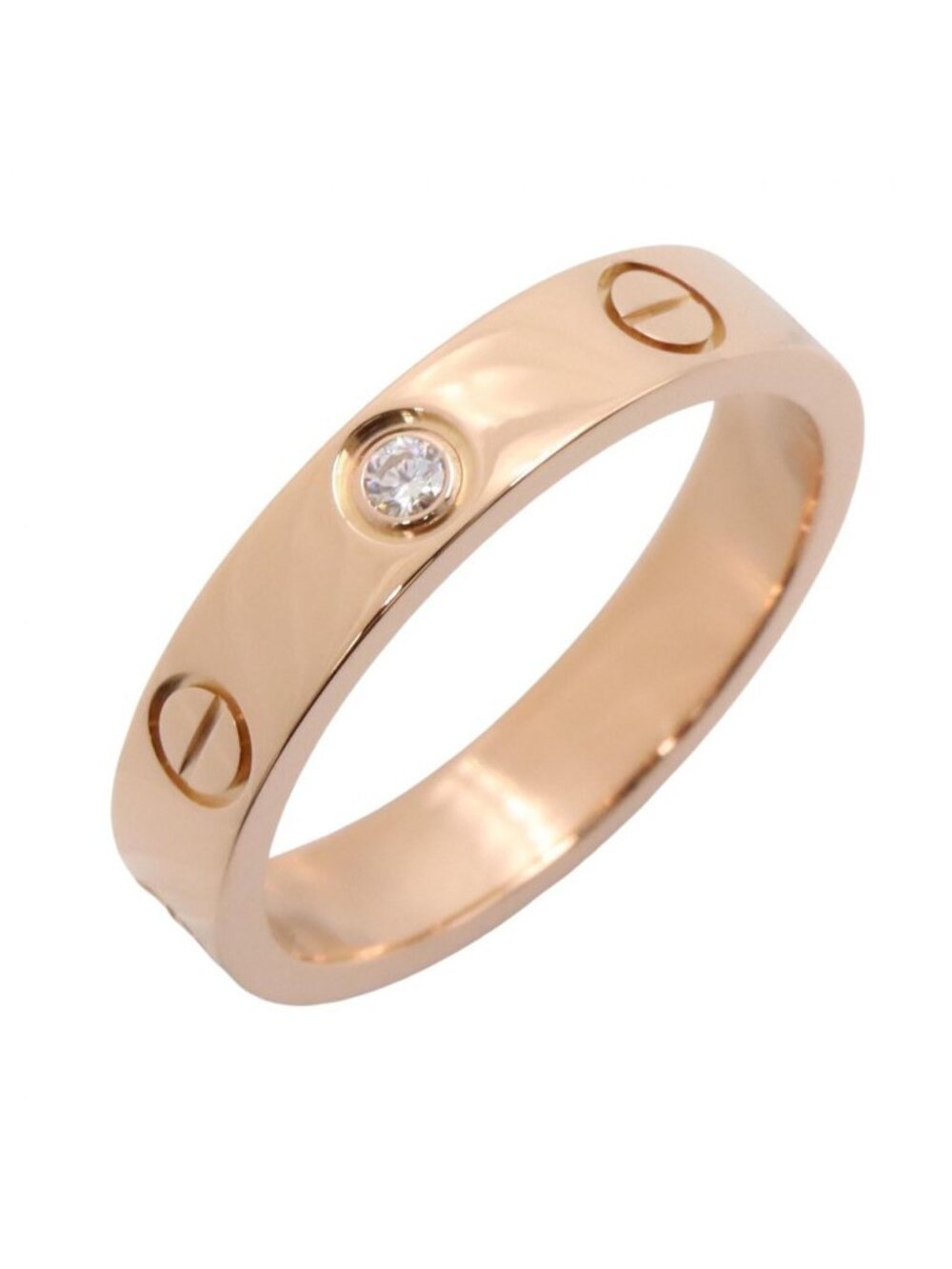 Cartier Ring Mini Love 18k Pink Gold Diamond